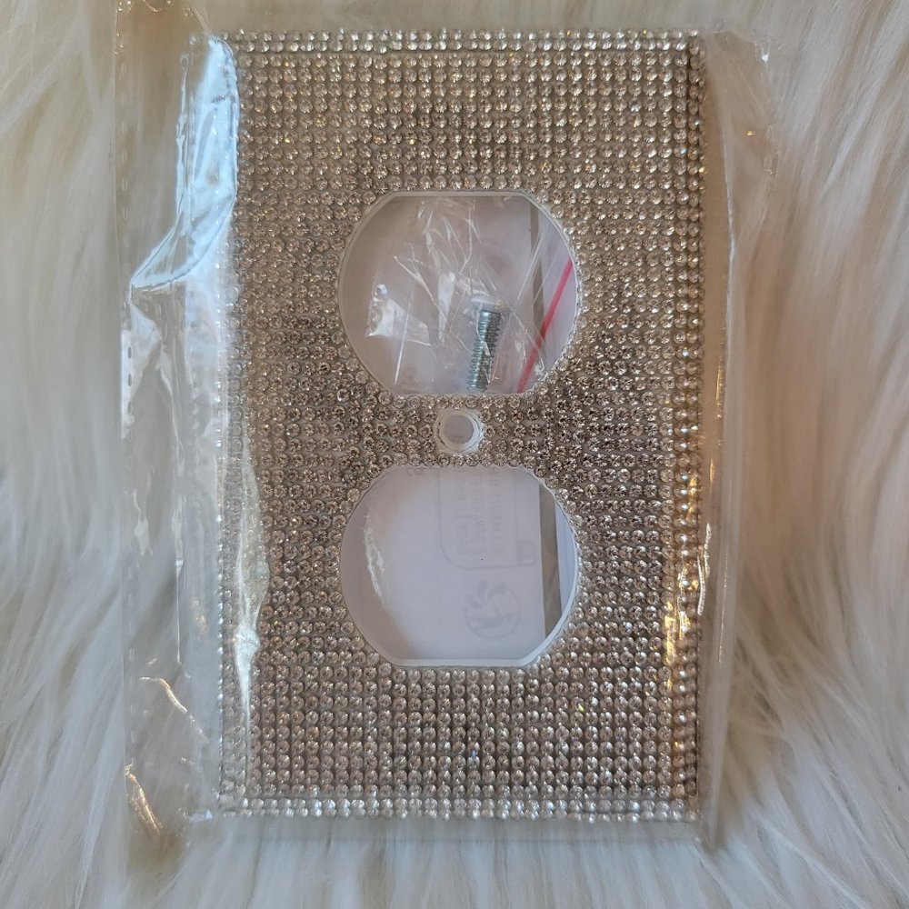 Rhinestone Accented Outlet Cover